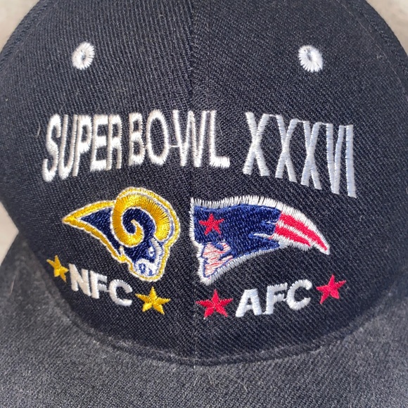 Super Bowl XXXVI 36 Rams Patriots Collectors Hat - Picture 5 of 7